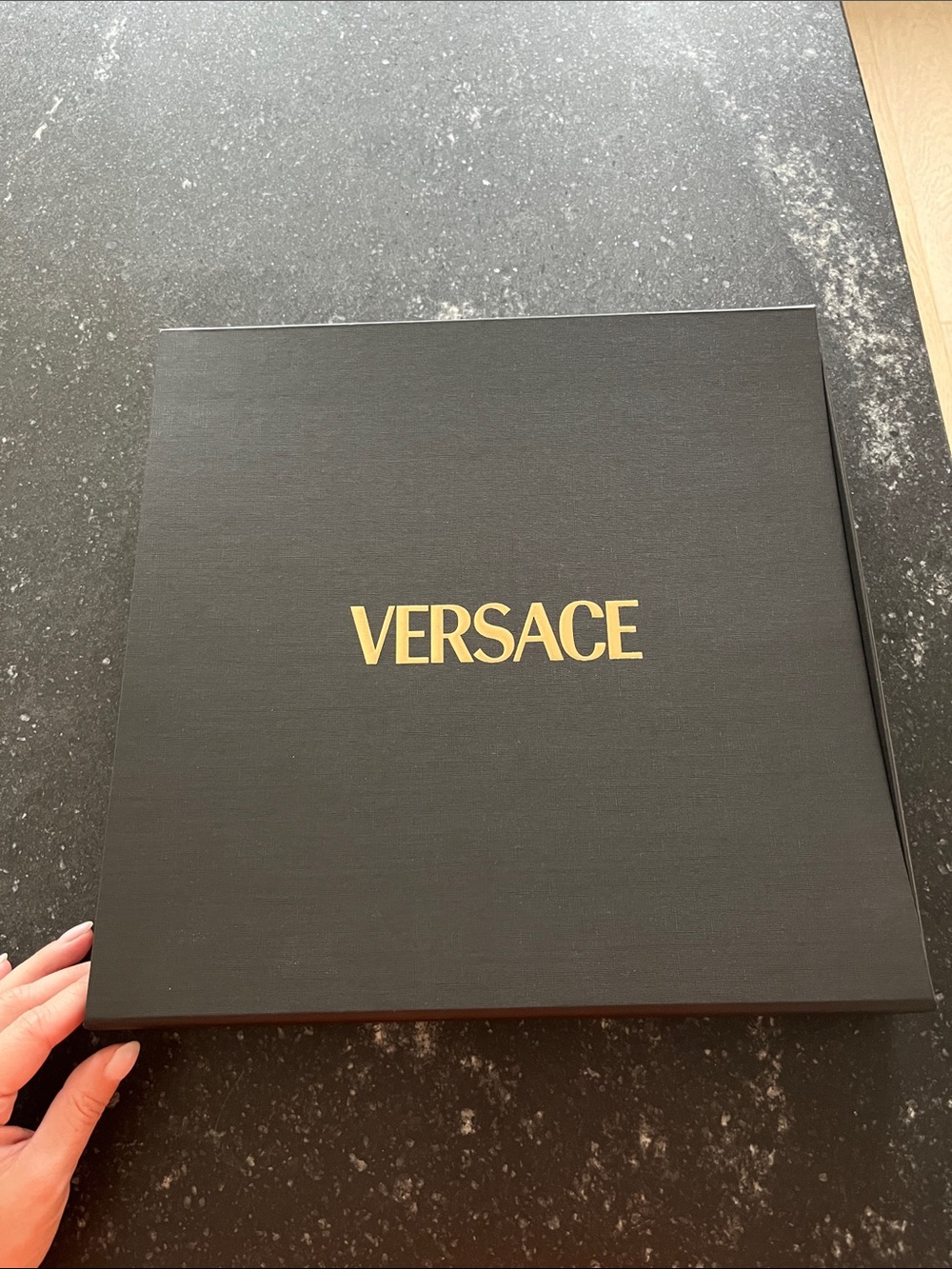 Versace Packaging - Black Box with Gold Logo